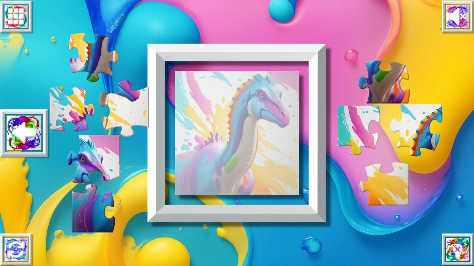 Color Splash: Dinosaurs görsel 2