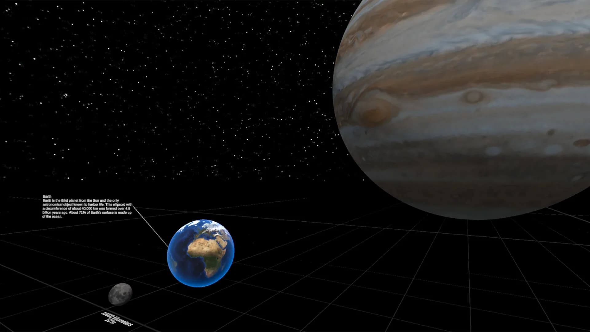 Universe Size Comparison VR görsel 3