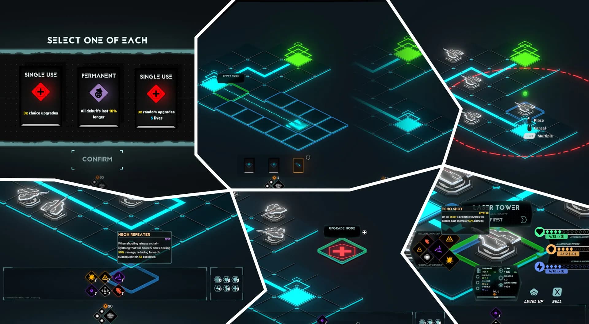 Neon Grid Defenders görsel 3