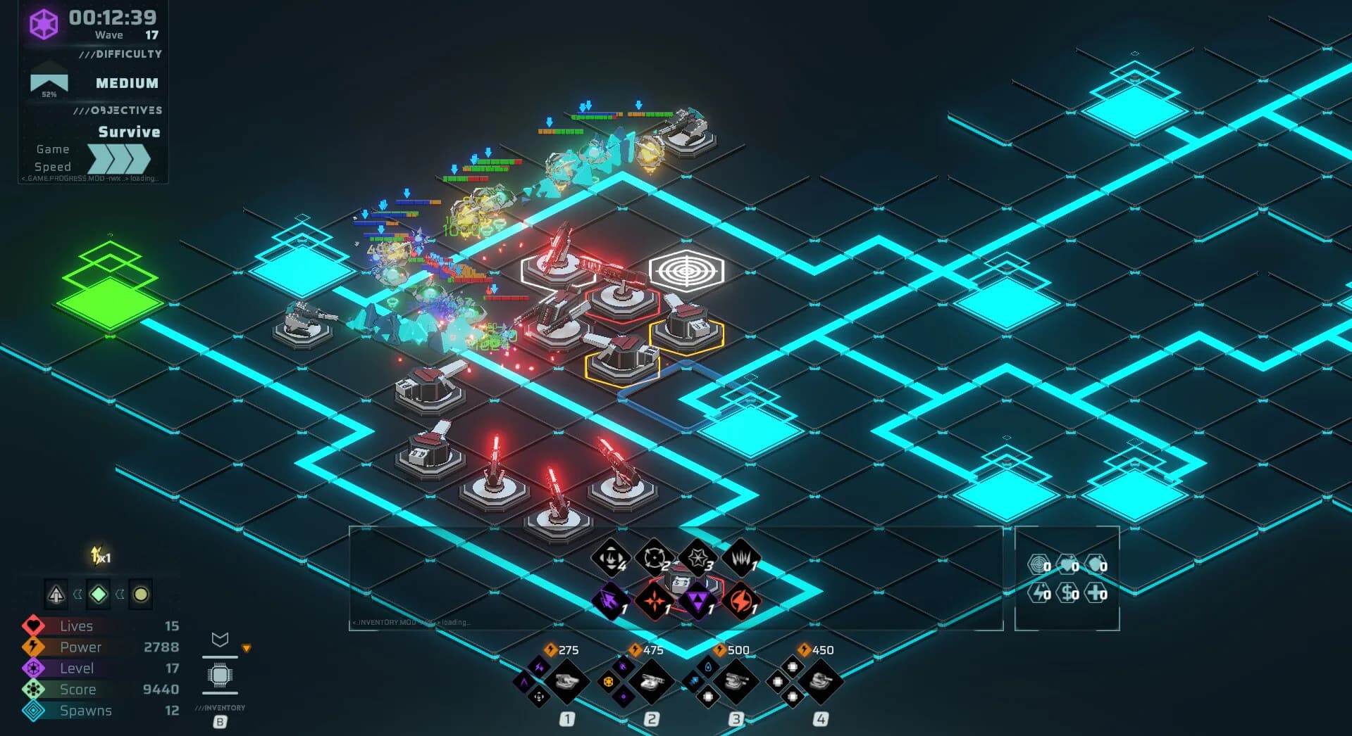 Neon Grid Defenders görsel 4