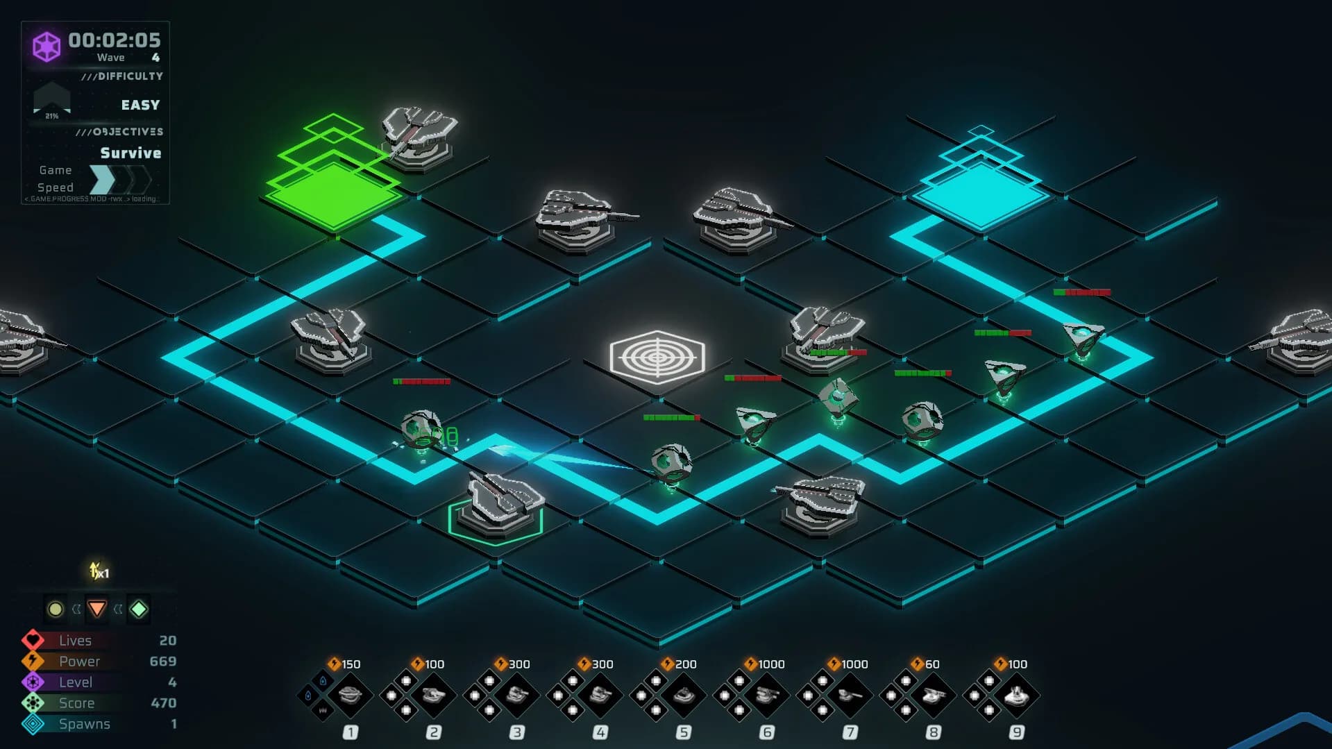 Neon Grid Defenders görsel 7