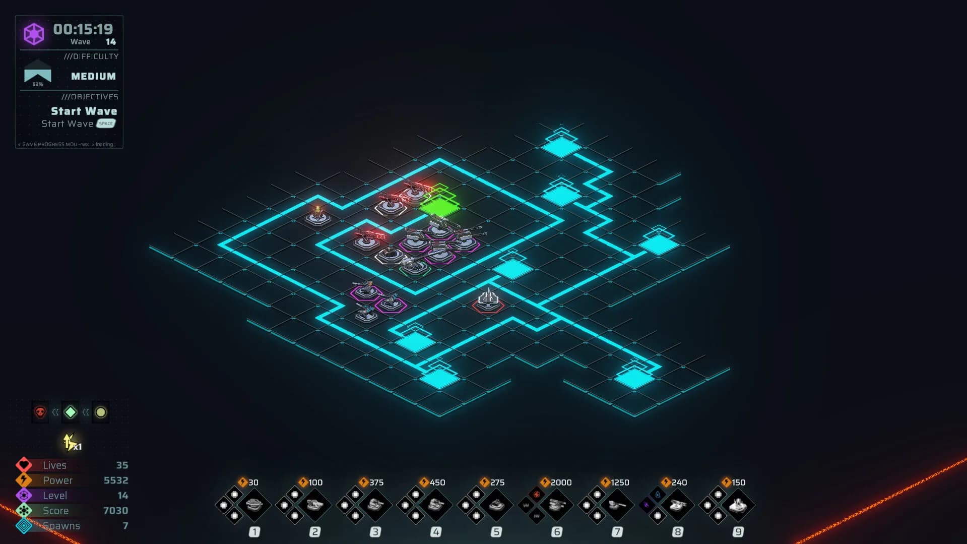 Neon Grid Defenders görsel 9