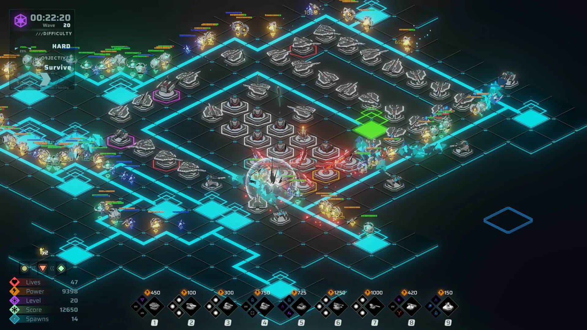 Neon Grid Defenders görsel 10
