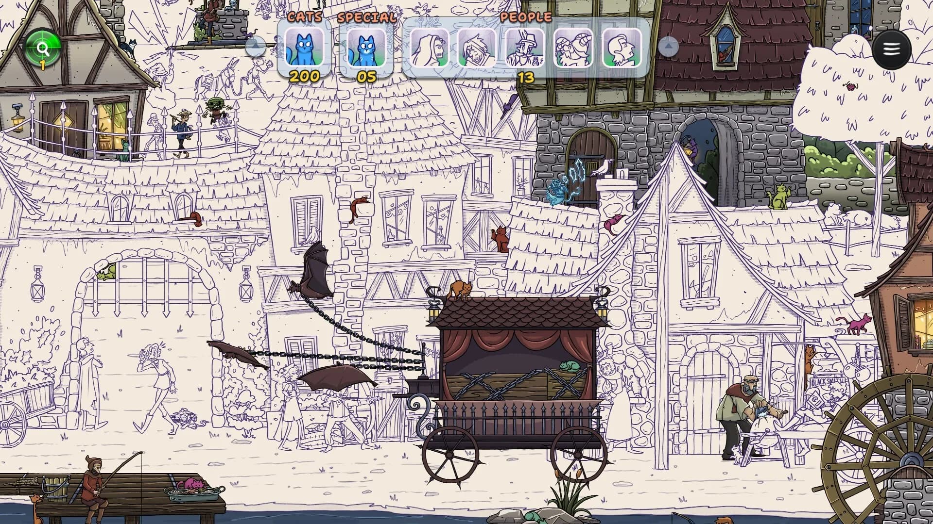 Hidden Cats in Spooky Village görsel 3