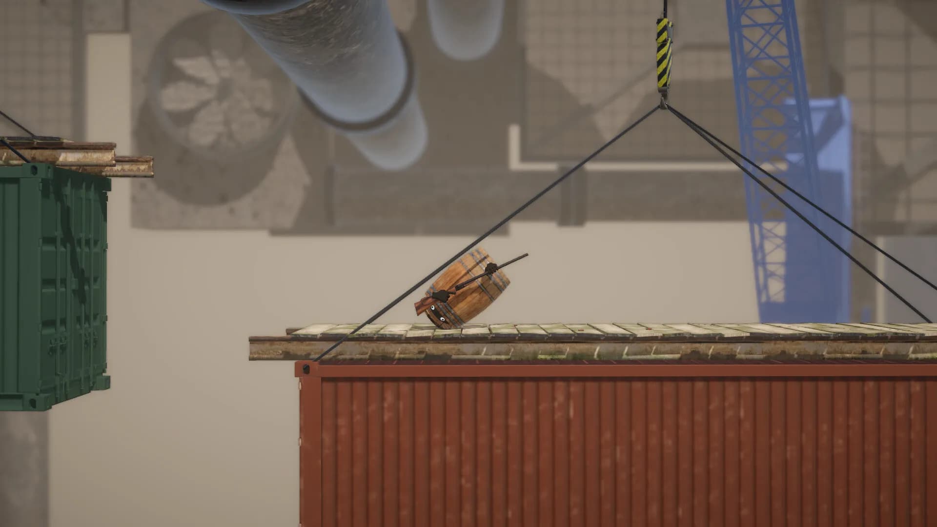 Climbing In Barrel With Double-Barrel görsel 4