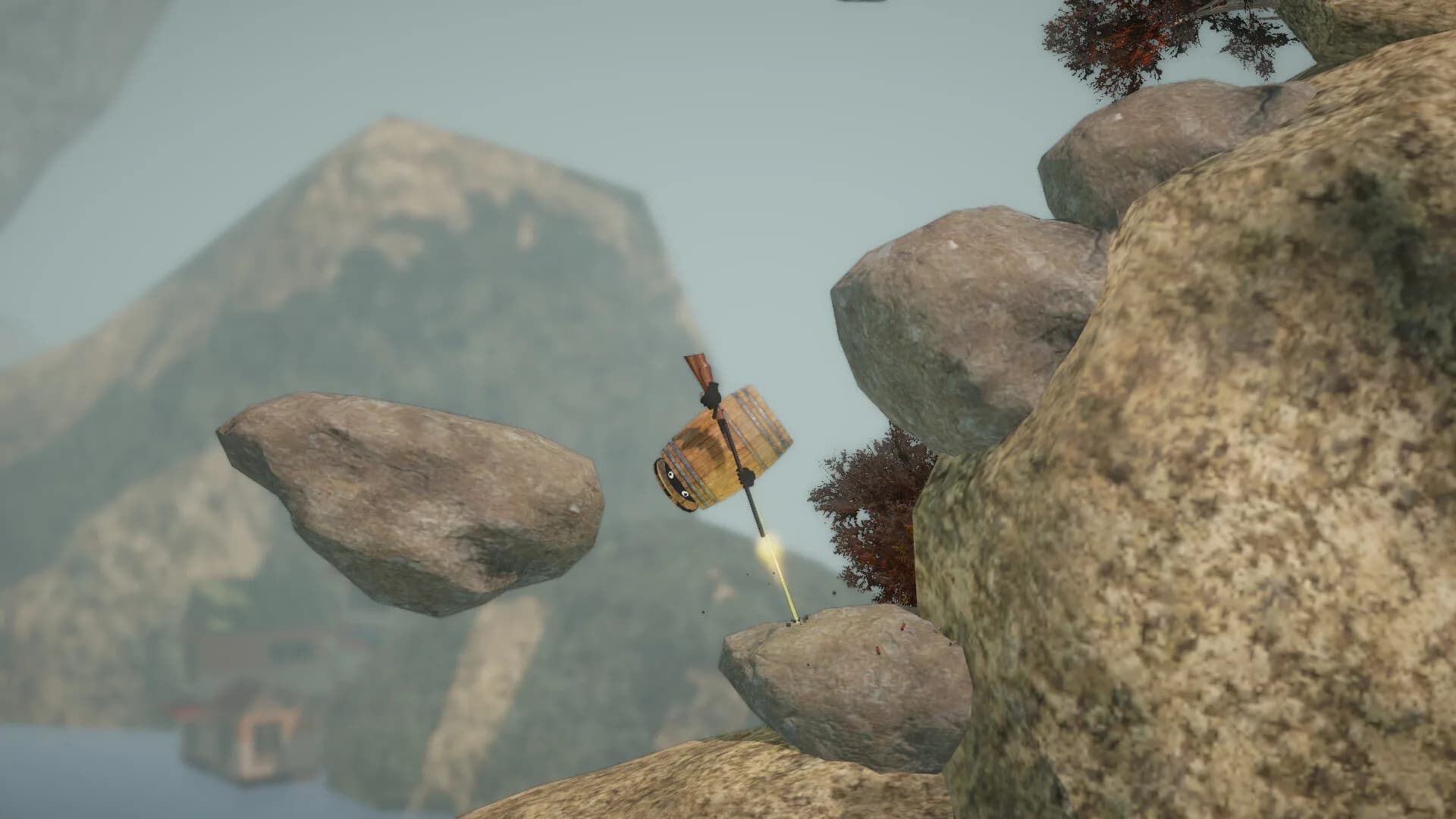 Climbing In Barrel With Double-Barrel görsel 5