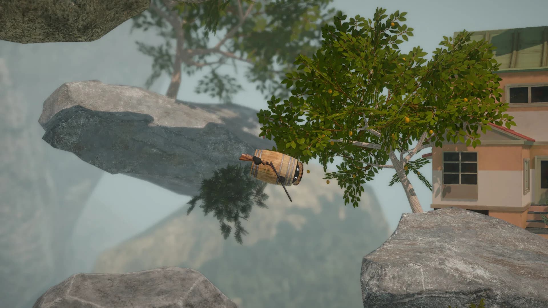Climbing In Barrel With Double-Barrel görsel 6