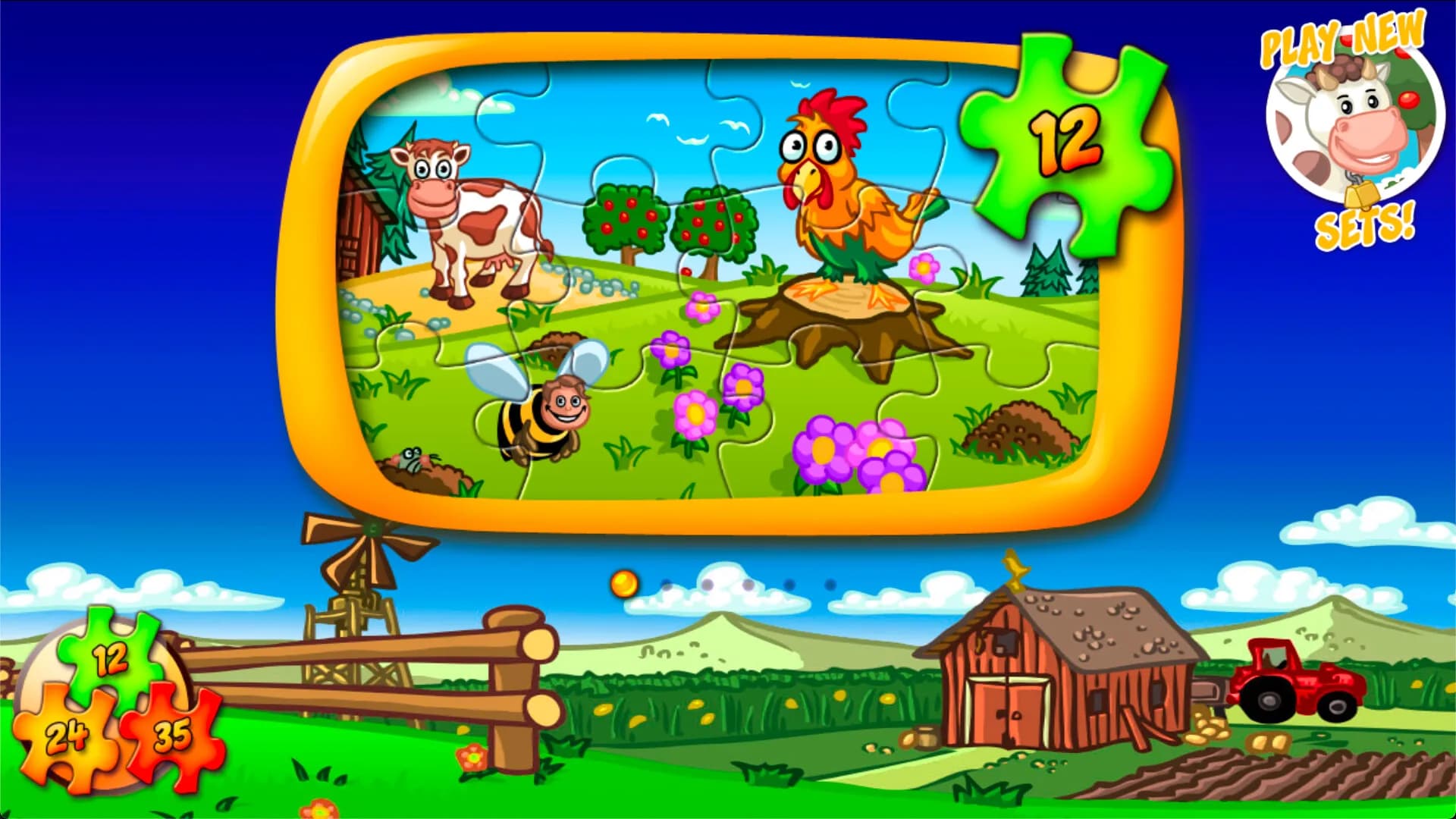 Animal Farm Jigsaw Games for Toddlers, Babys and Kids görsel 5
