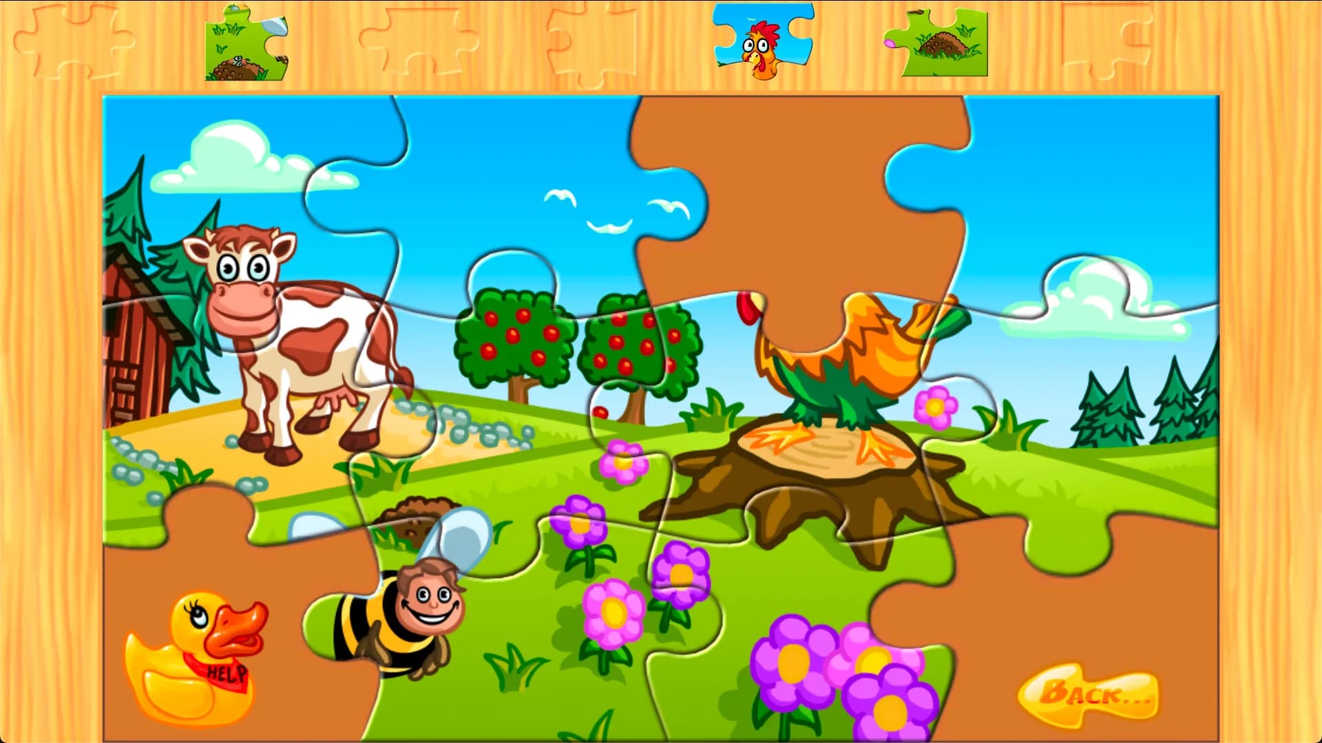 Animal Farm Jigsaw Games for Toddlers, Babys and Kids görsel 7