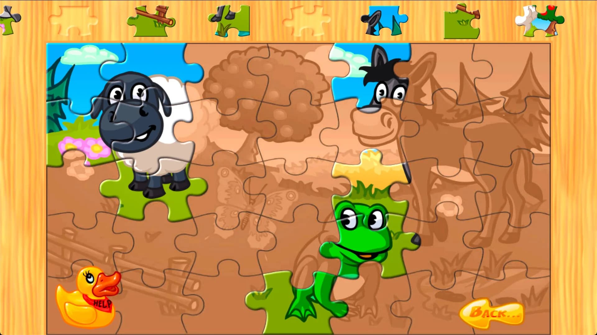Animal Farm Jigsaw Games for Toddlers, Babys and Kids görsel 11