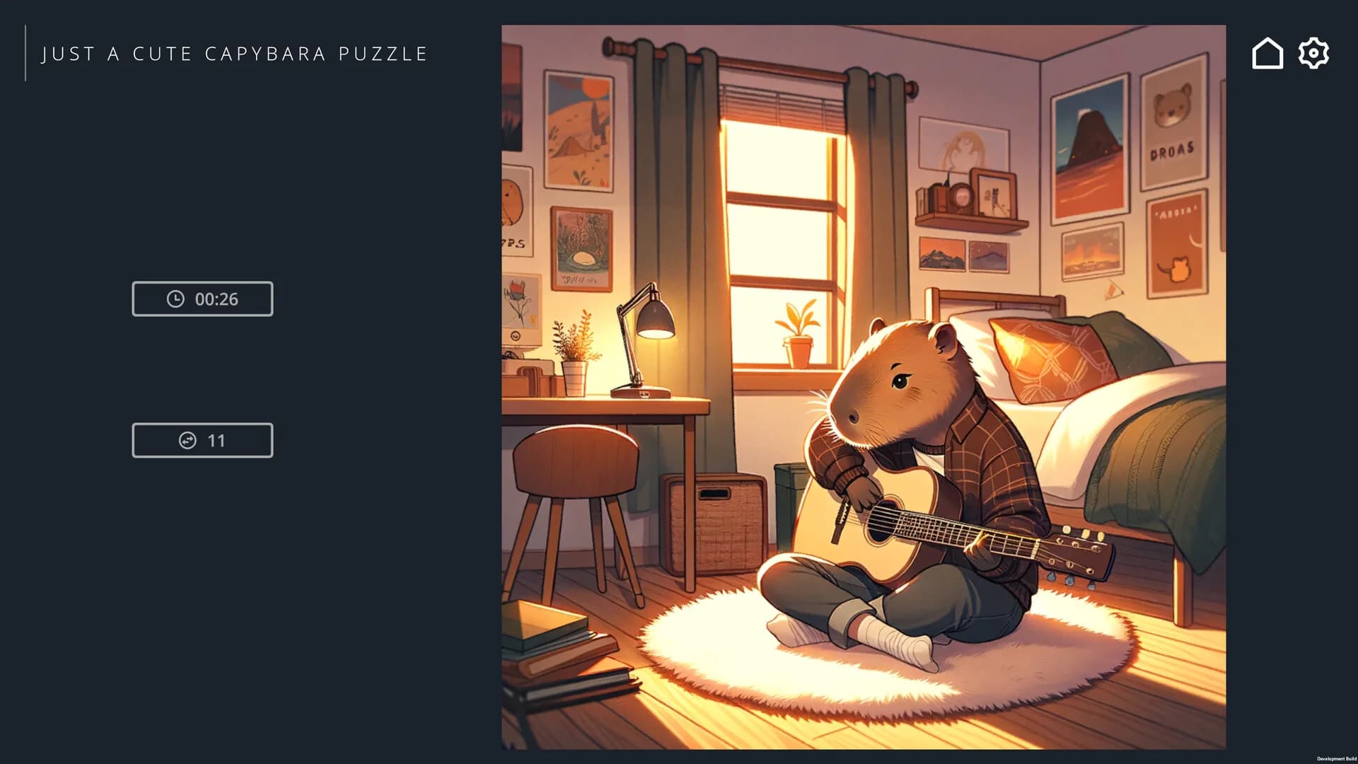 Just a Cute Capybara Puzzle görsel 2