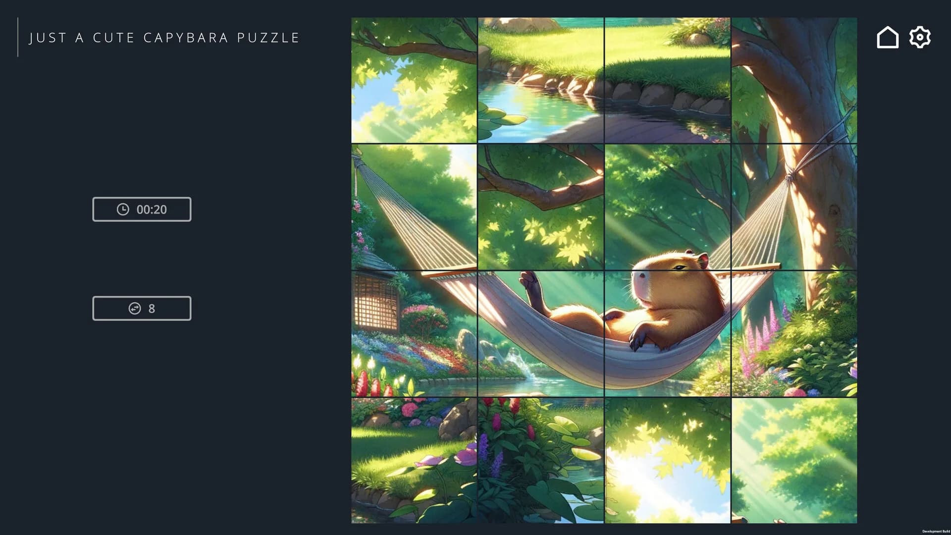 Just a Cute Capybara Puzzle görsel 3