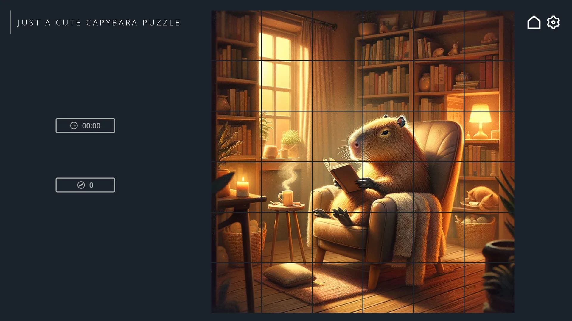 Just a Cute Capybara Puzzle görsel 4