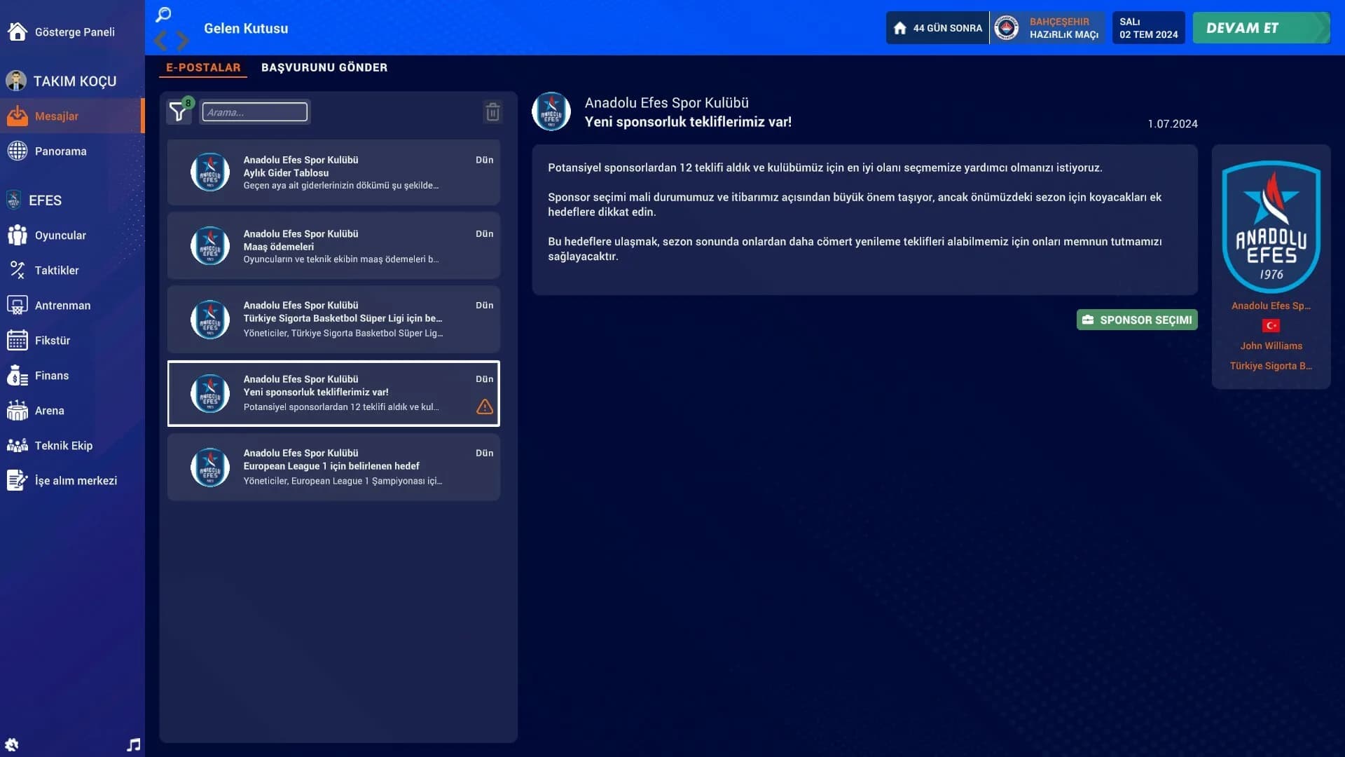 Pro Basketball Manager 2025 görsel 2