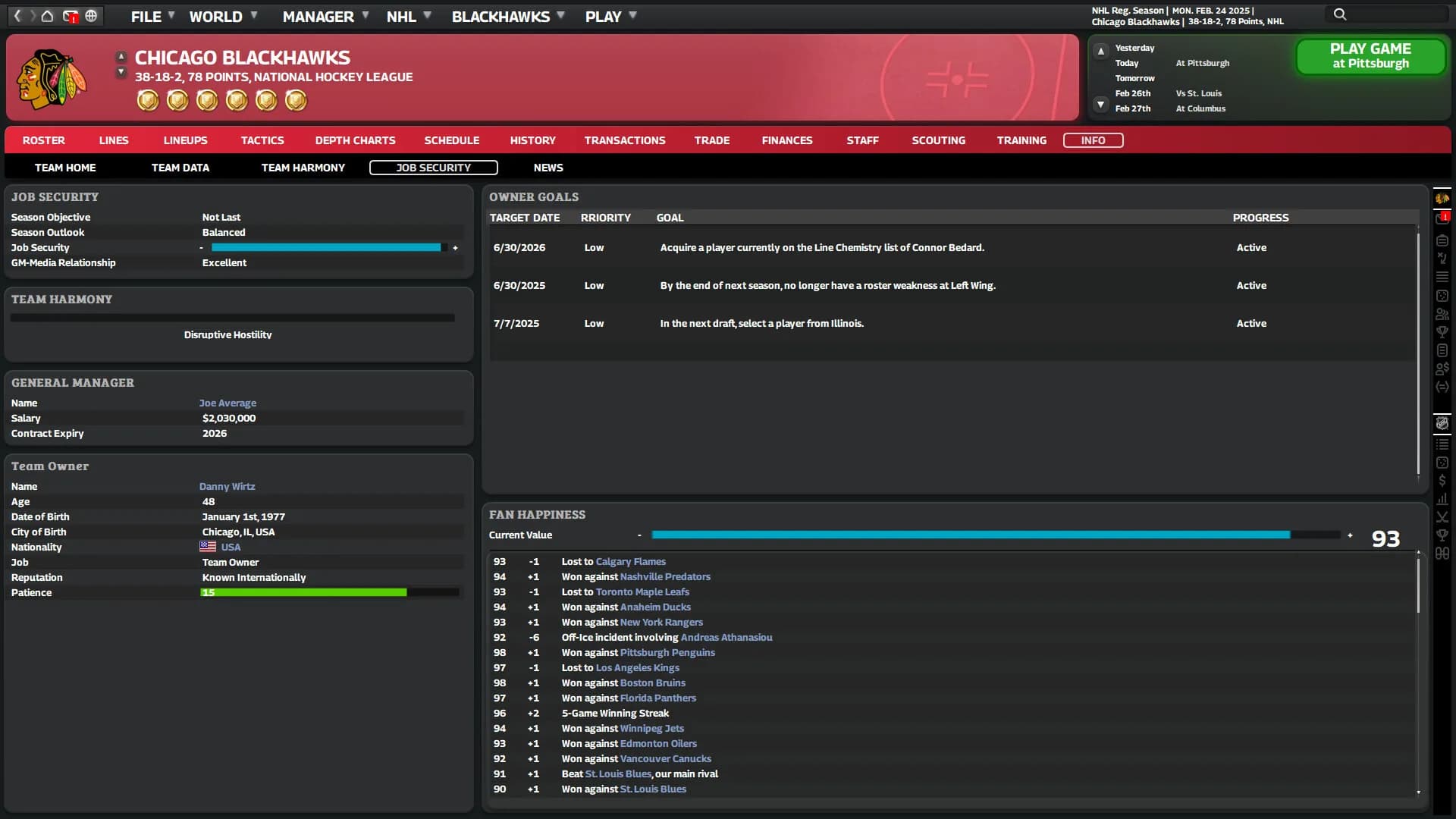 Franchise Hockey Manager 11 görsel 5