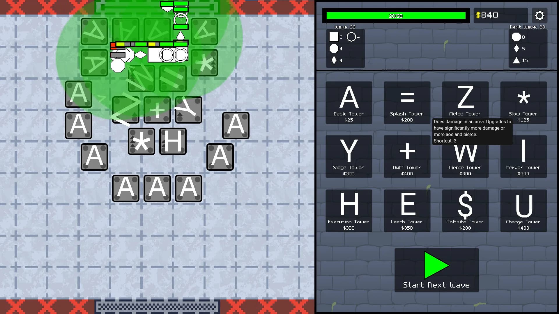 ASCII Tower Defense görsel 2