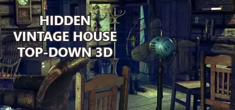 Hidden Vintage House Top-Down 3D görsel 1