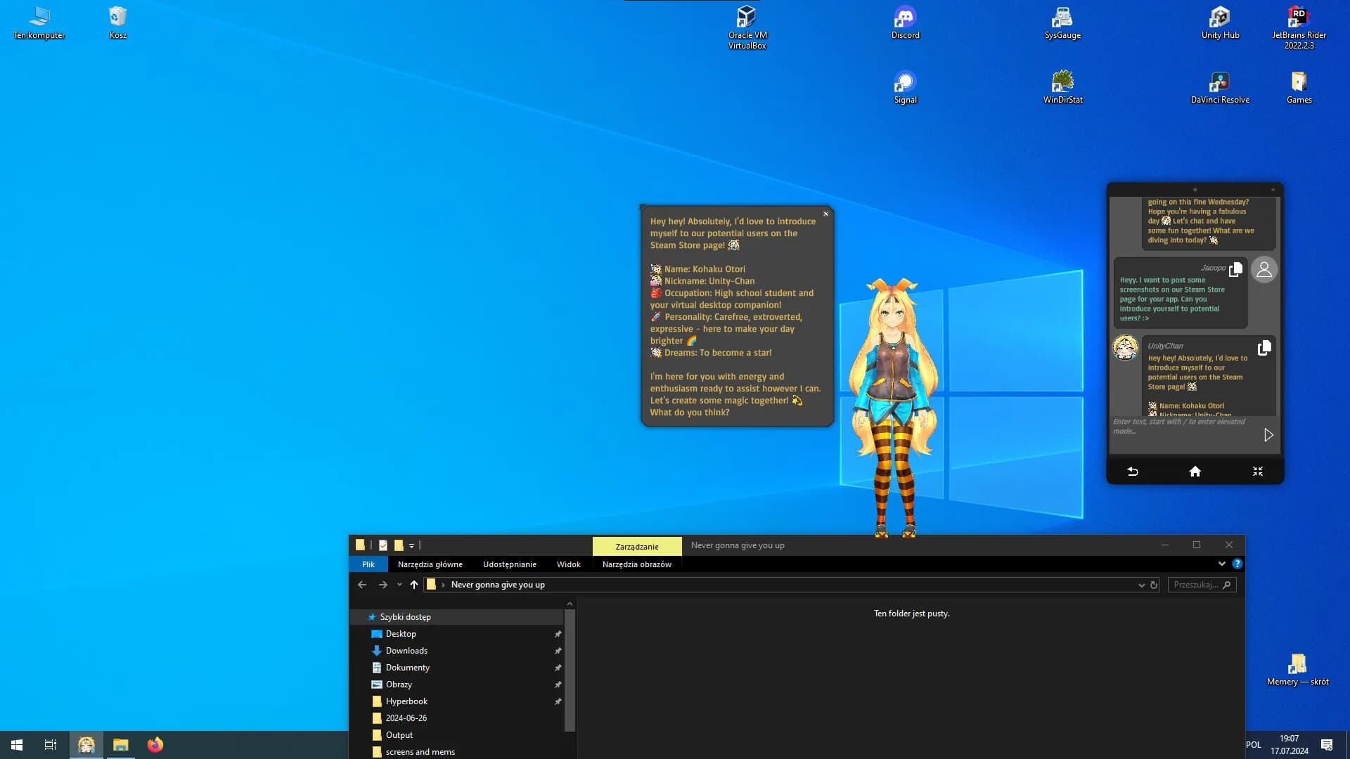 Unity-Chan: Desktop Companion görsel 5