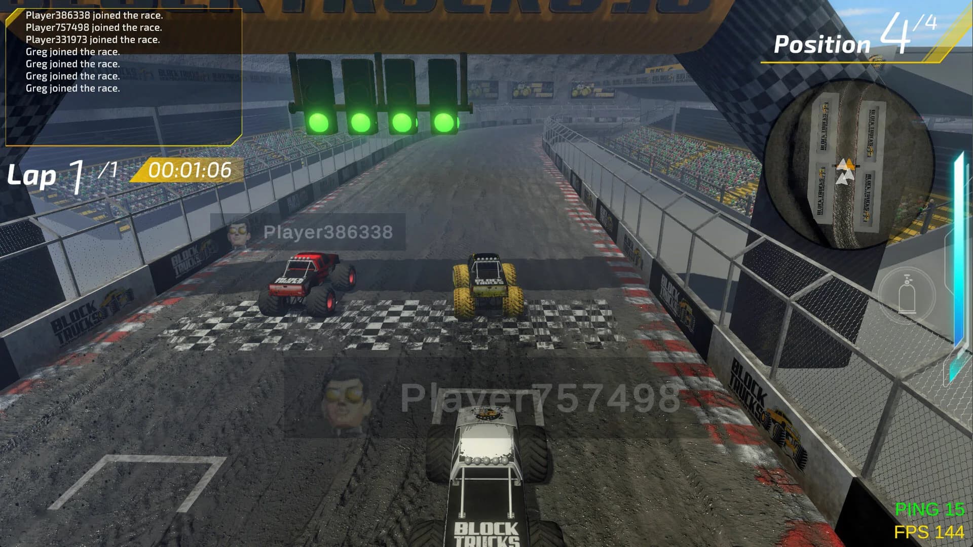 Block Trucks Multiplayer Racing görsel 2