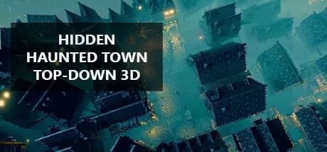 Hidden Haunted Town Top-Down 3D görsel 1