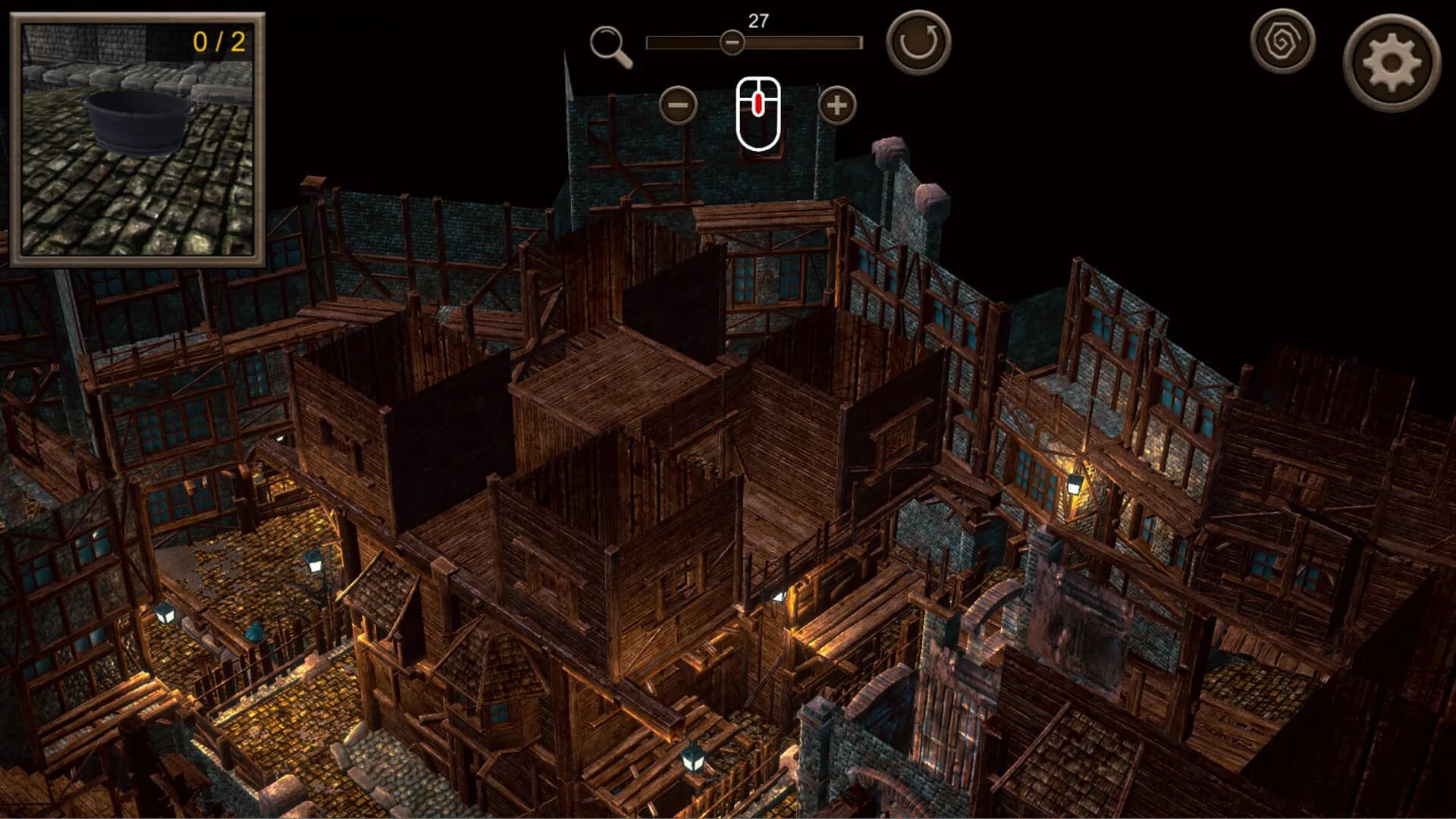 Hidden Haunted Town Top-Down 3D görsel 2