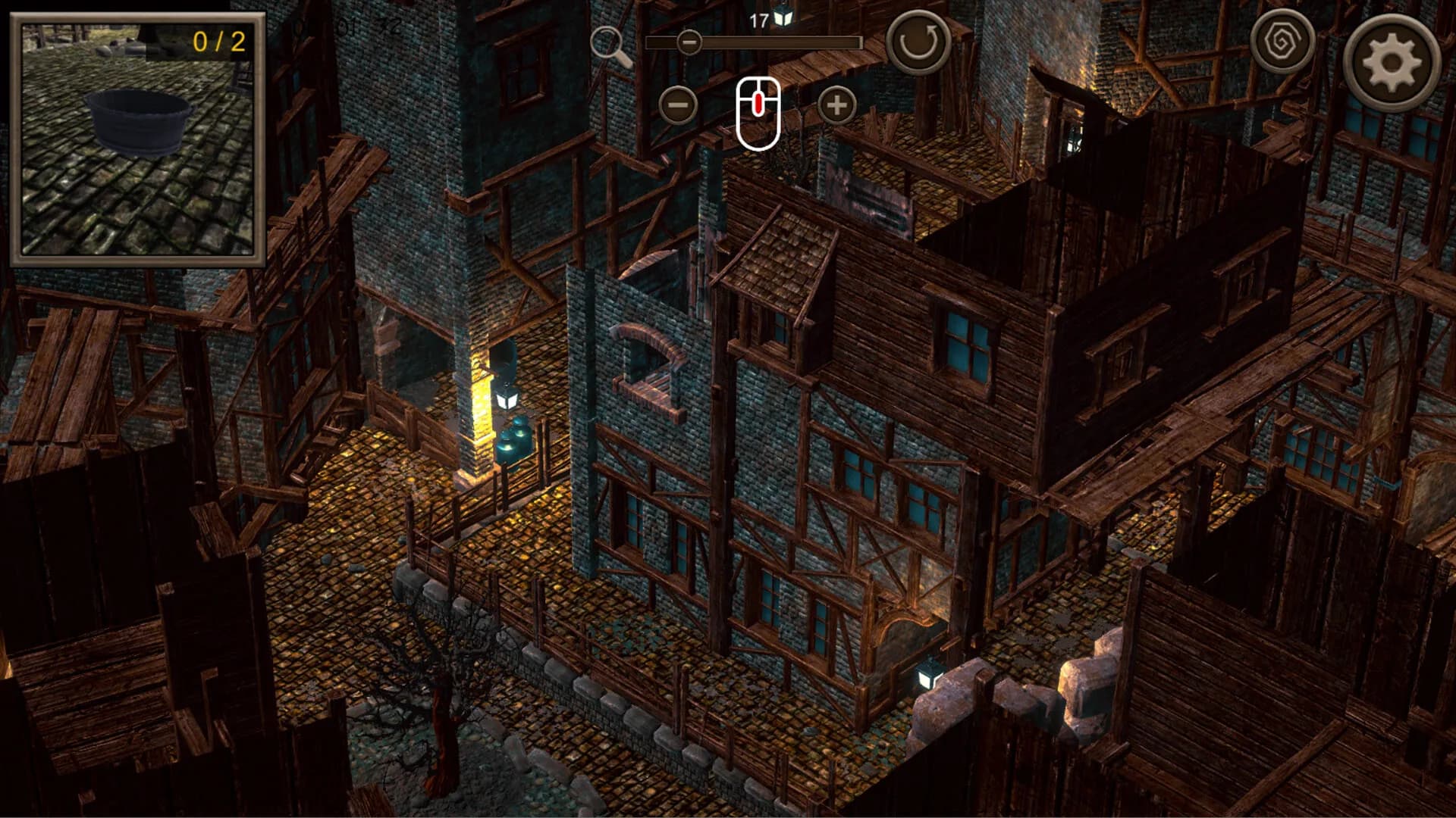 Hidden Haunted Town Top-Down 3D görsel 3