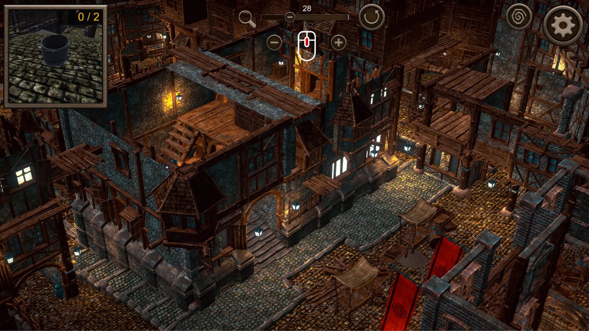 Hidden Haunted Town Top-Down 3D görsel 6