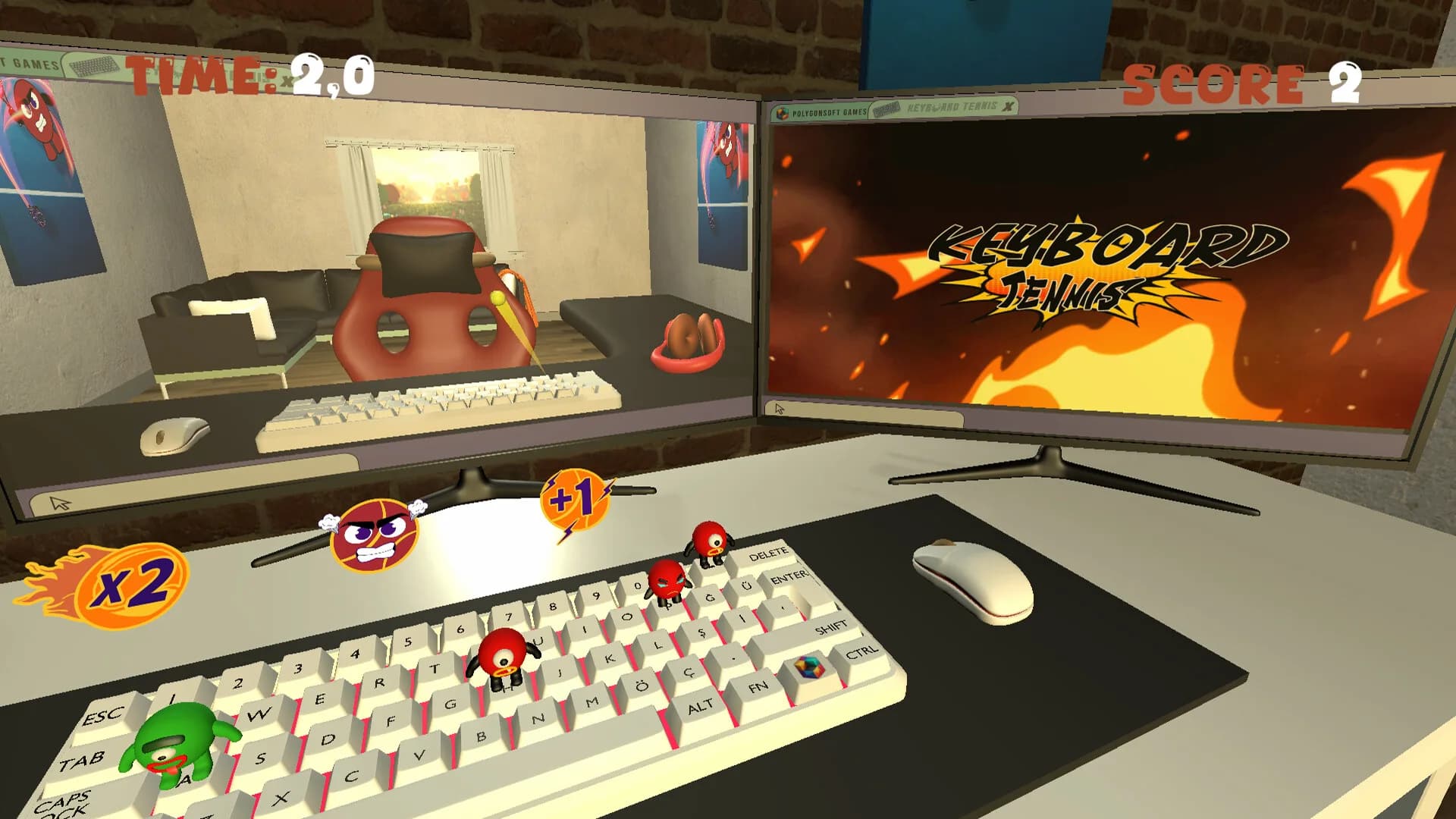 Keyboard Tennis görsel 3