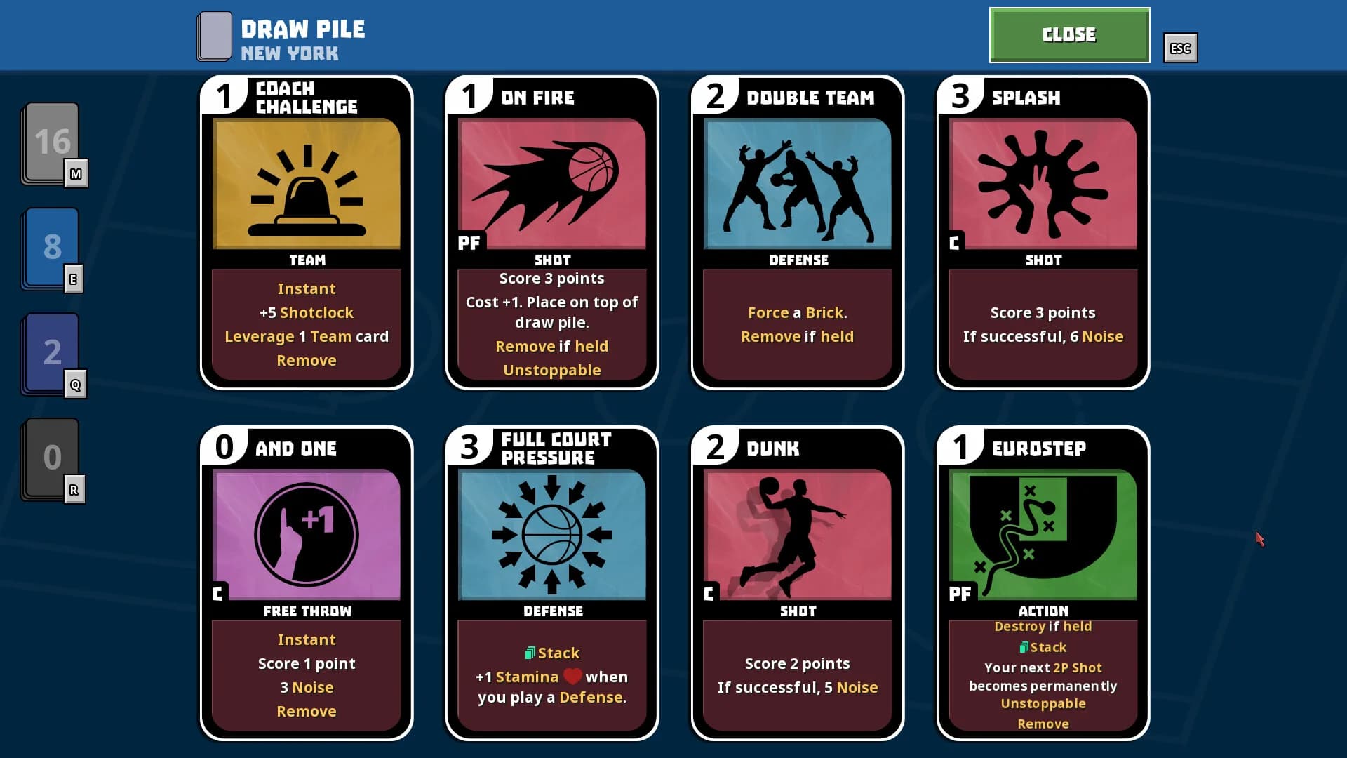 Clutchtime™: Basketball Deckbuilder görsel 4