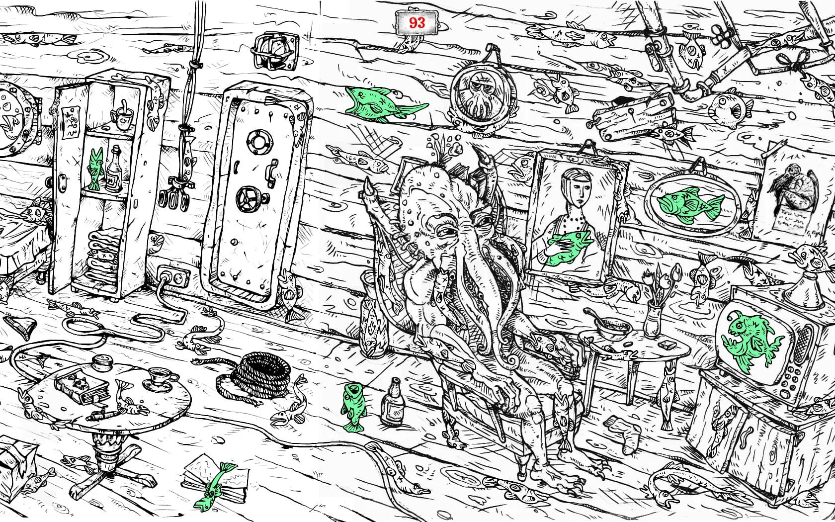 100 hidden Cthulhu fish görsel 2