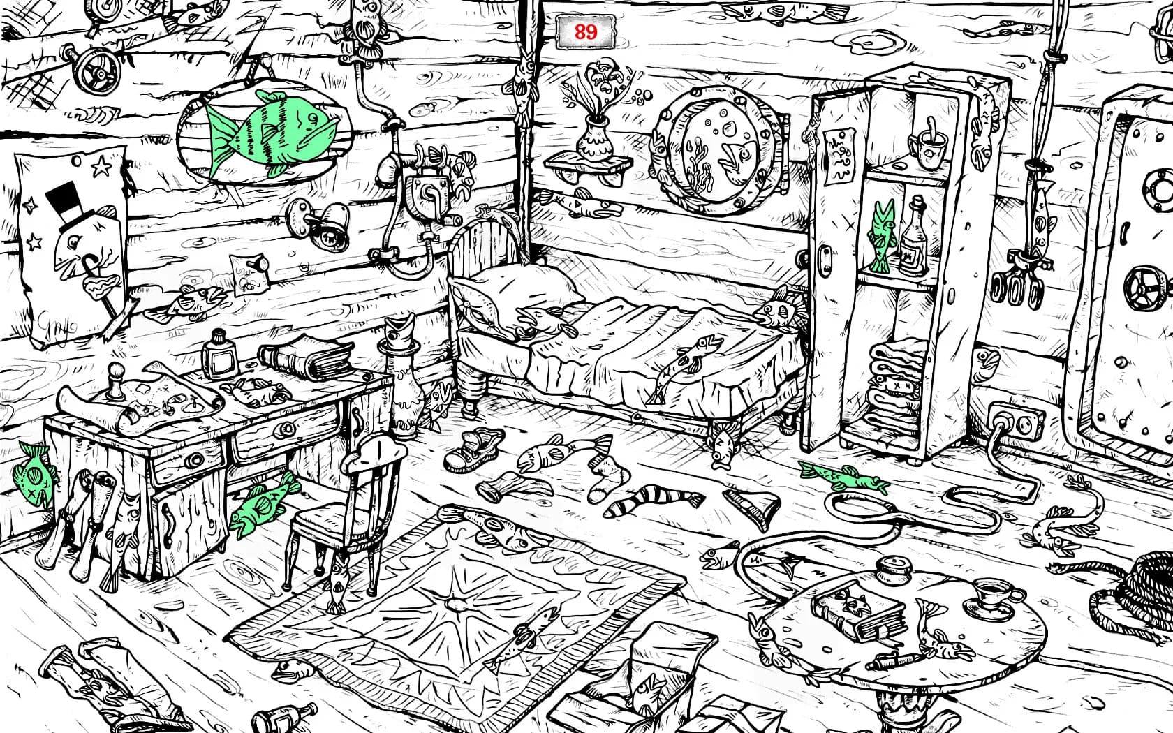 100 hidden Cthulhu fish görsel 7