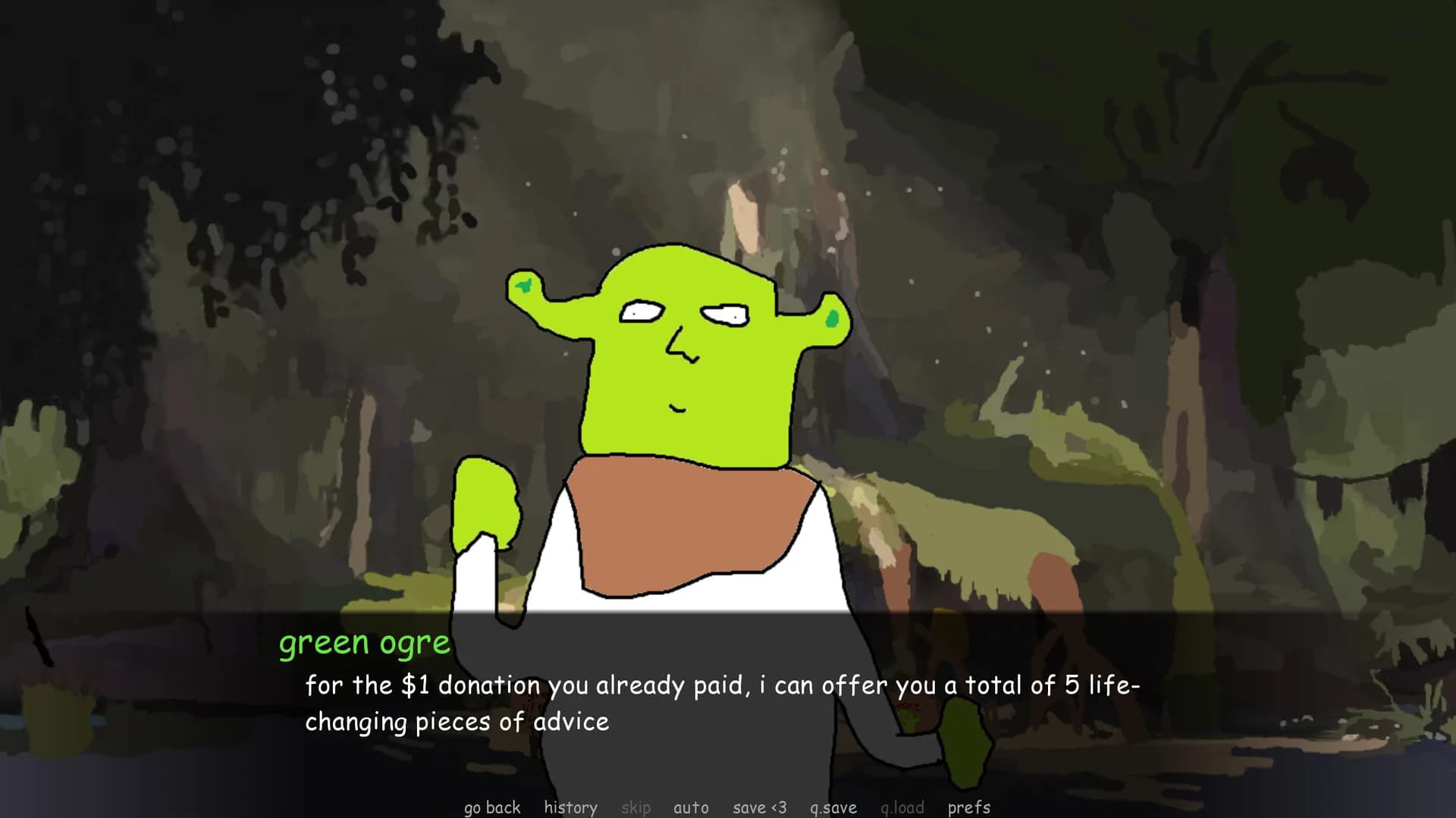 green ogre gives you terrible life advice and dies görsel 7