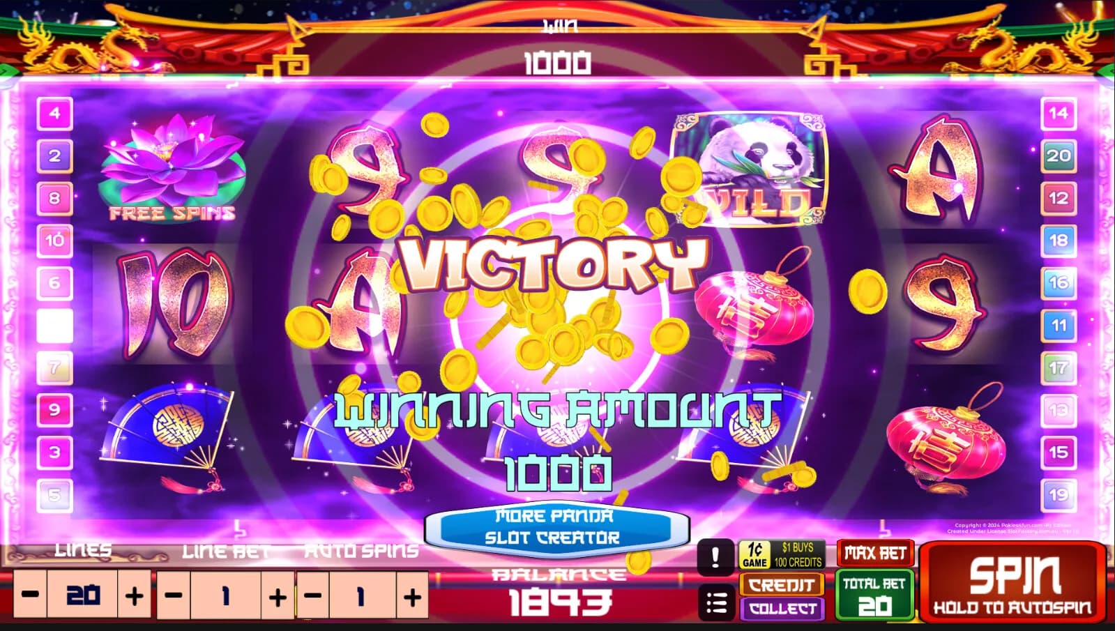 More Panda - Slot Creator görsel 8