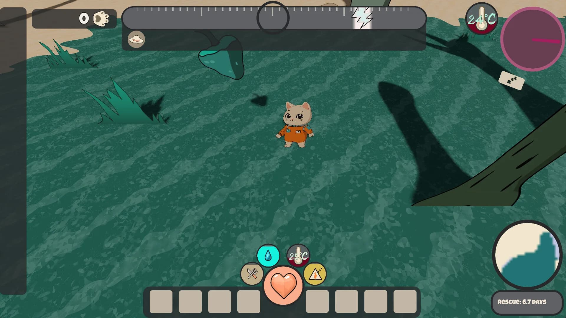 Space Kitten: An Easy Survival Game görsel 8