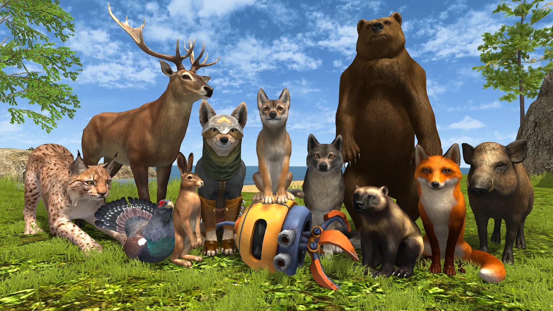Wolf Hero: Animals vs Robots görsel 2