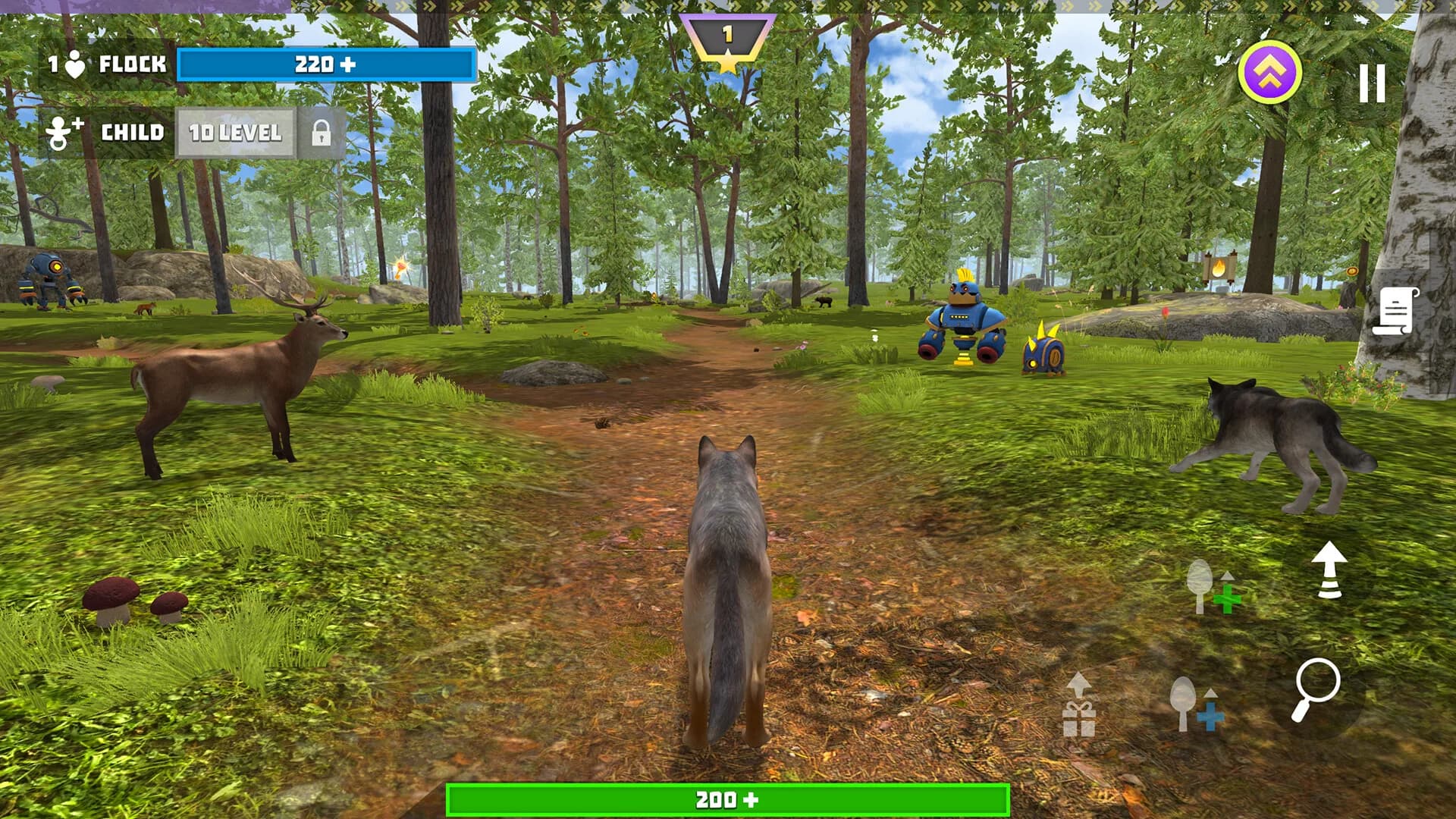 Wolf Hero: Animals vs Robots görsel 3