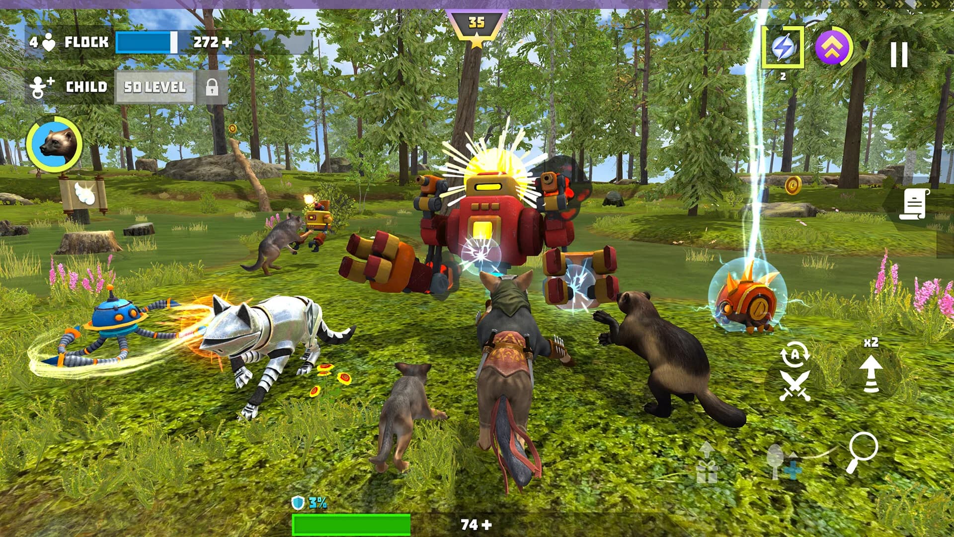 Wolf Hero: Animals vs Robots görsel 6