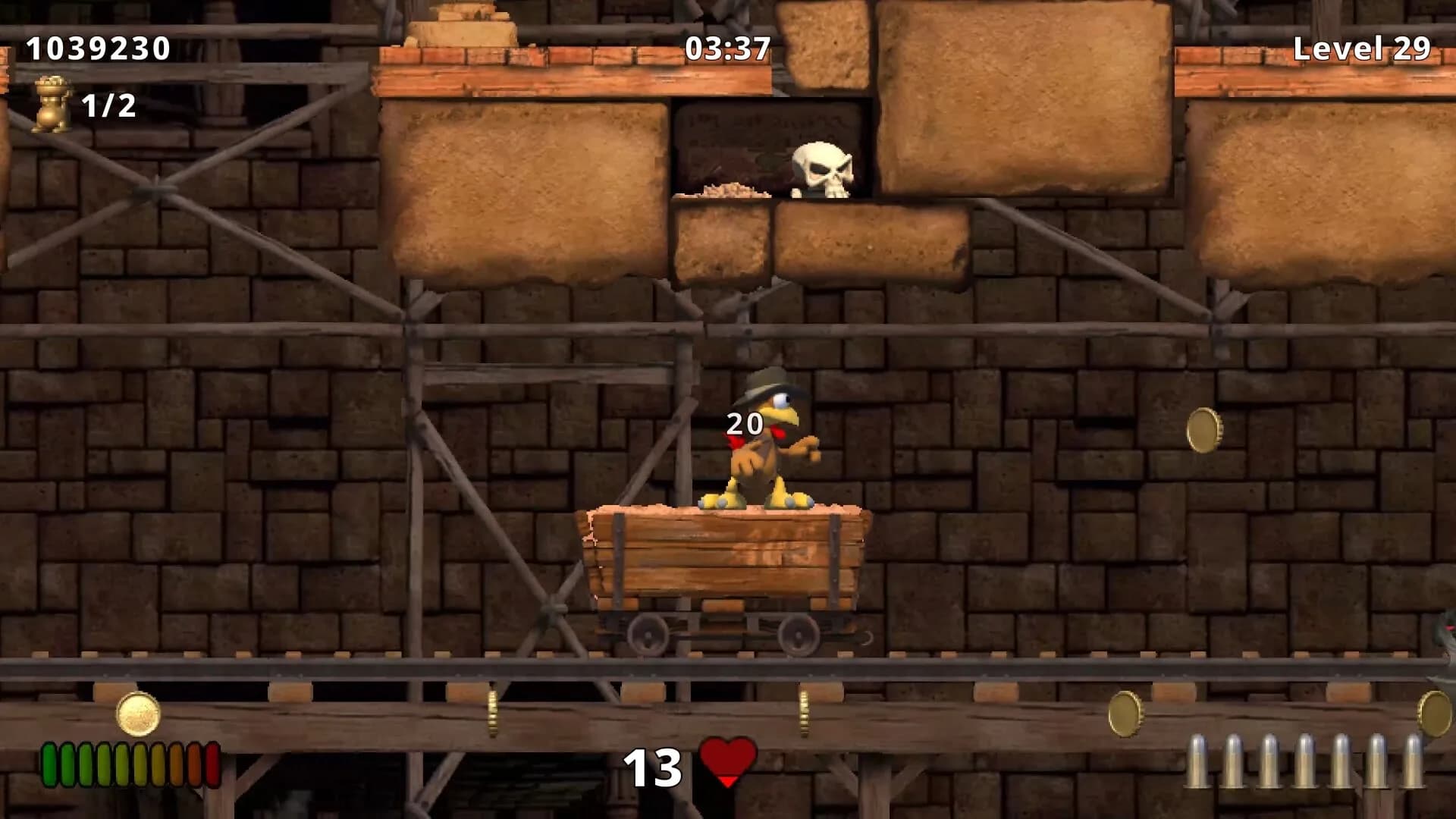 Moorhuhn Jump and Run 'Traps and Treasures 3' görsel 5