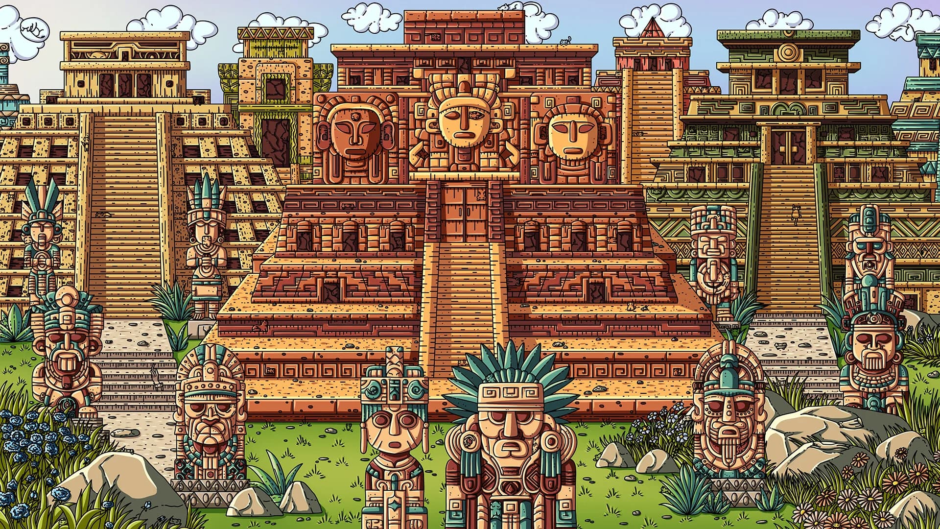 100 Aztec Cats görsel 2