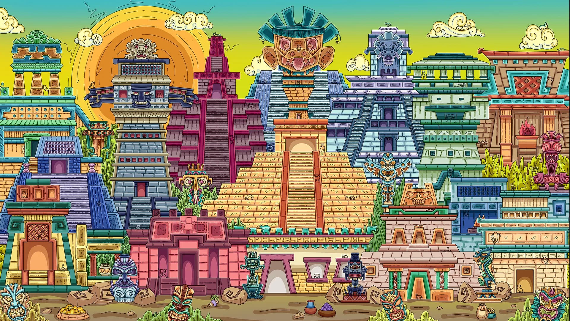 100 Aztec Cats görsel 11