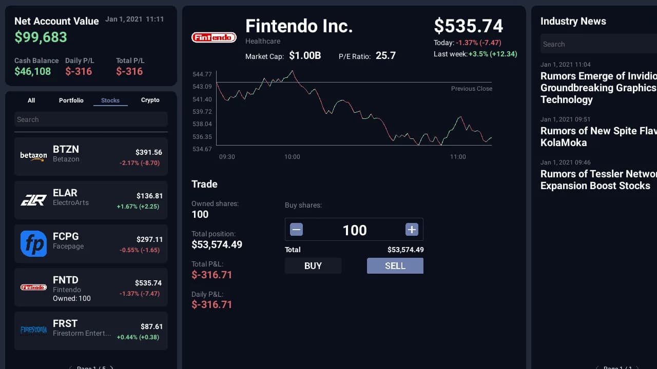 Day Trader Tycoon görsel 7