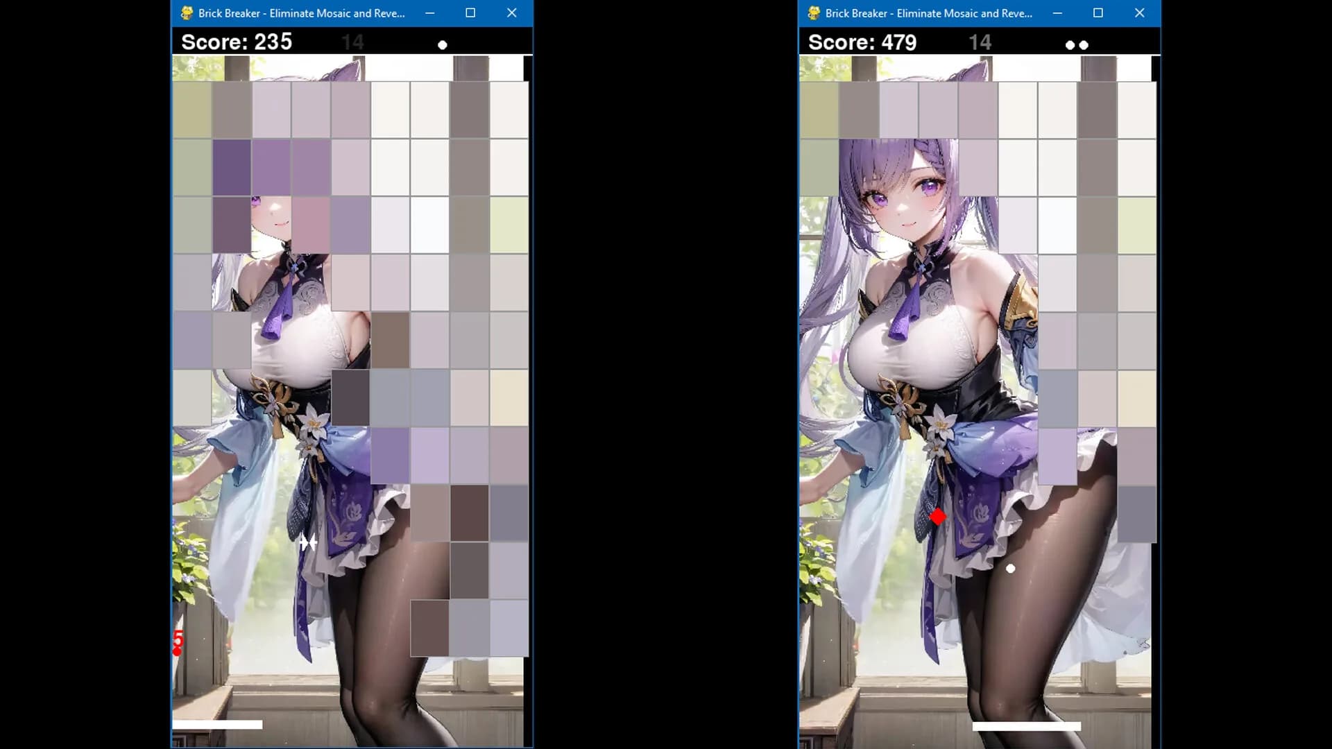 Brick Breaker: Eliminate Mosaic and Reveal Beauty 打砖块: 消除马赛克 揭开真面目 görsel 12