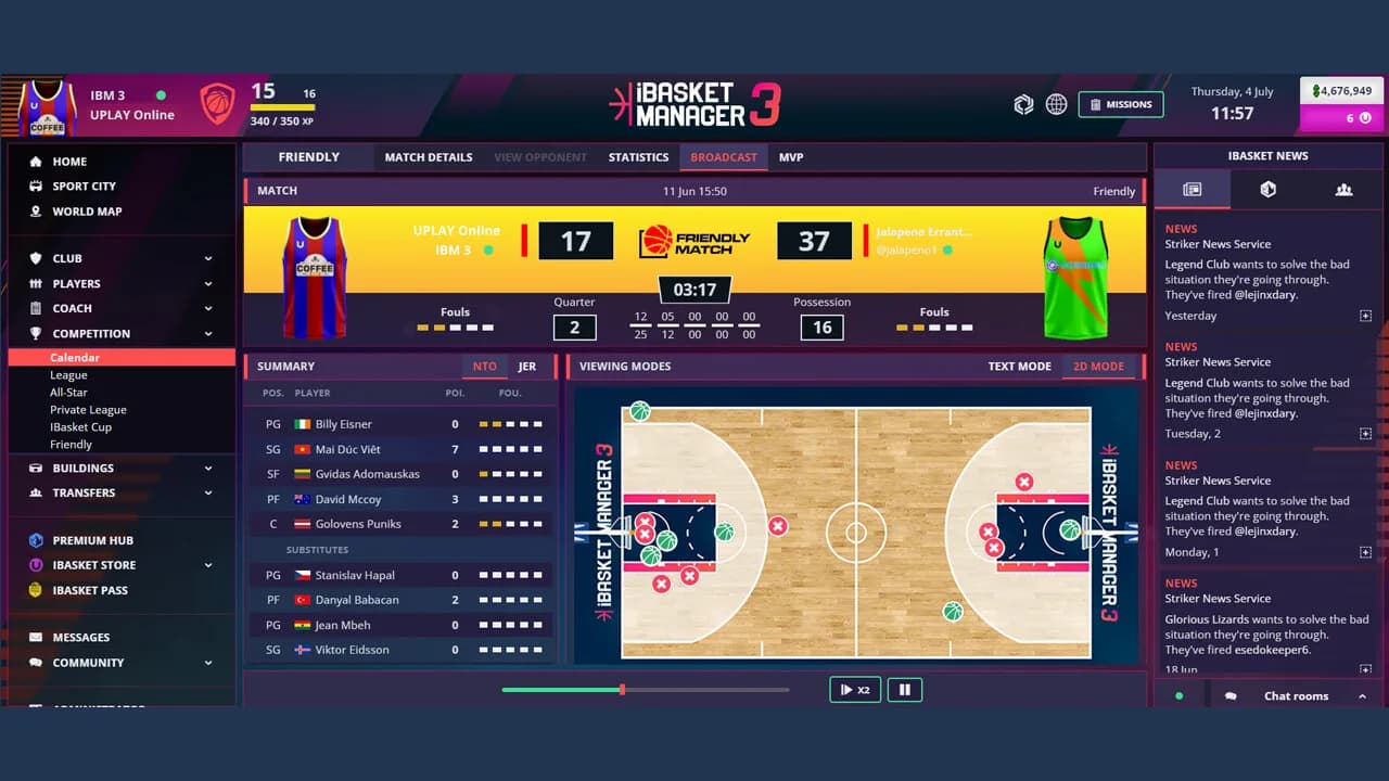 iBasket Manager 3 - Online Basketball Manager görsel 3
