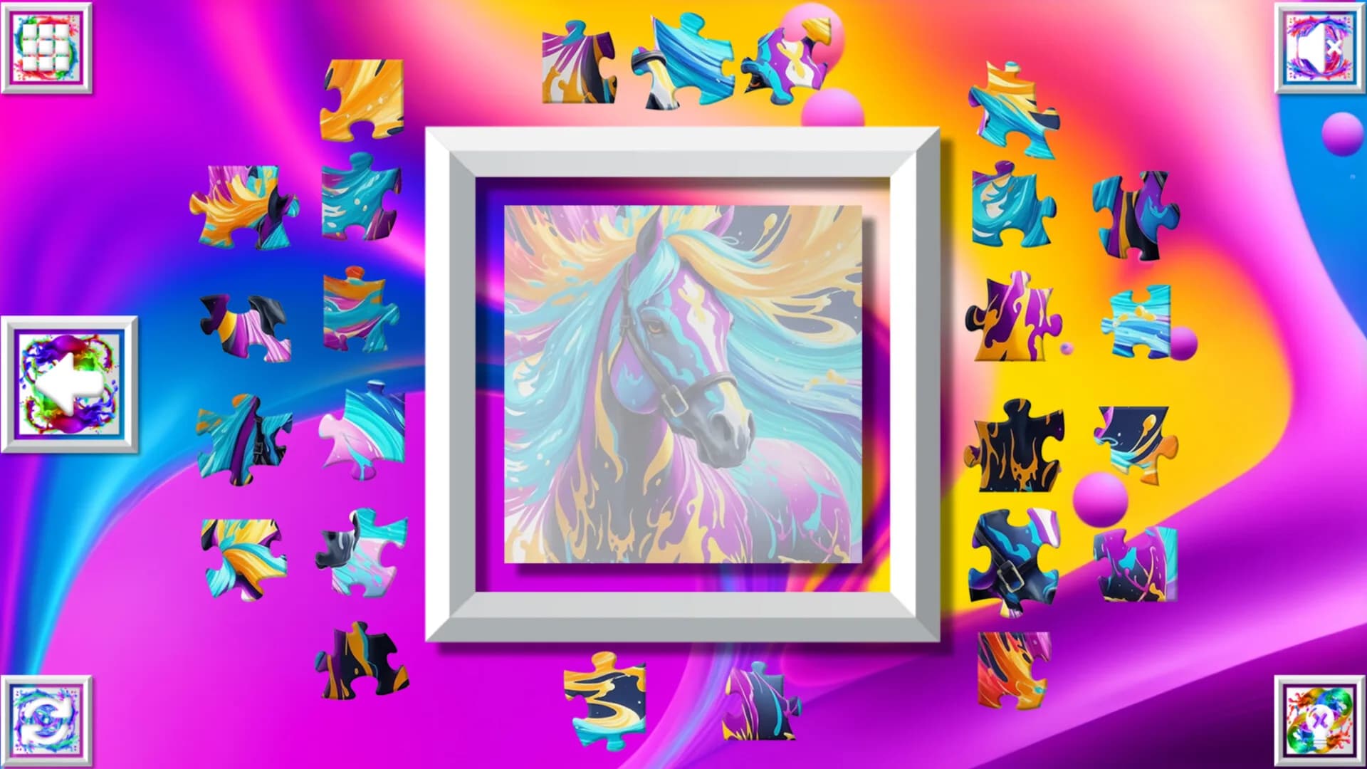 Color Splash: Horses görsel 4