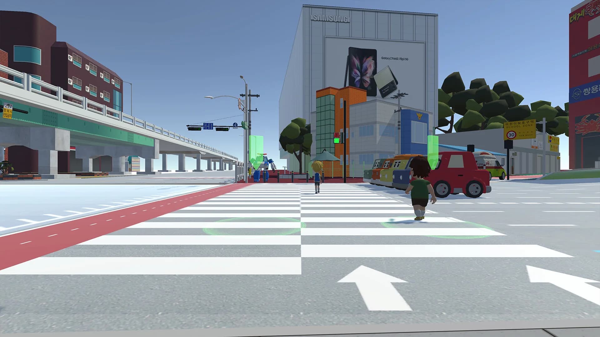 VR traffic safety with Polly görsel 5