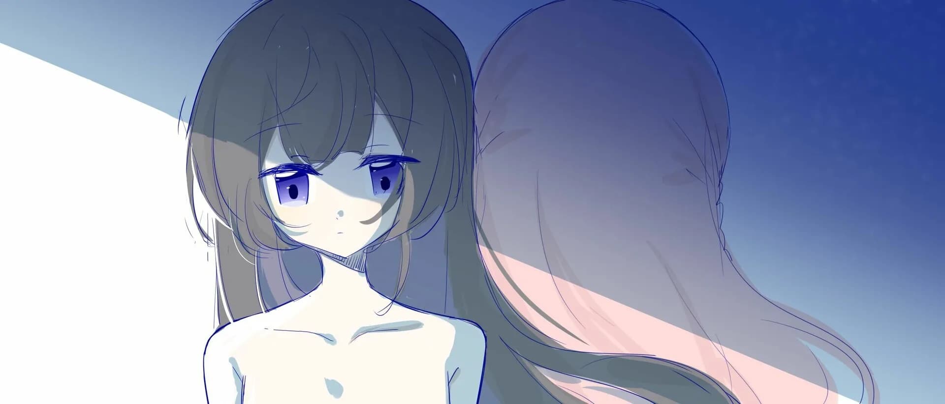 夜空色的魔法少女 - Nightsky Blue Magical Girl görsel 5