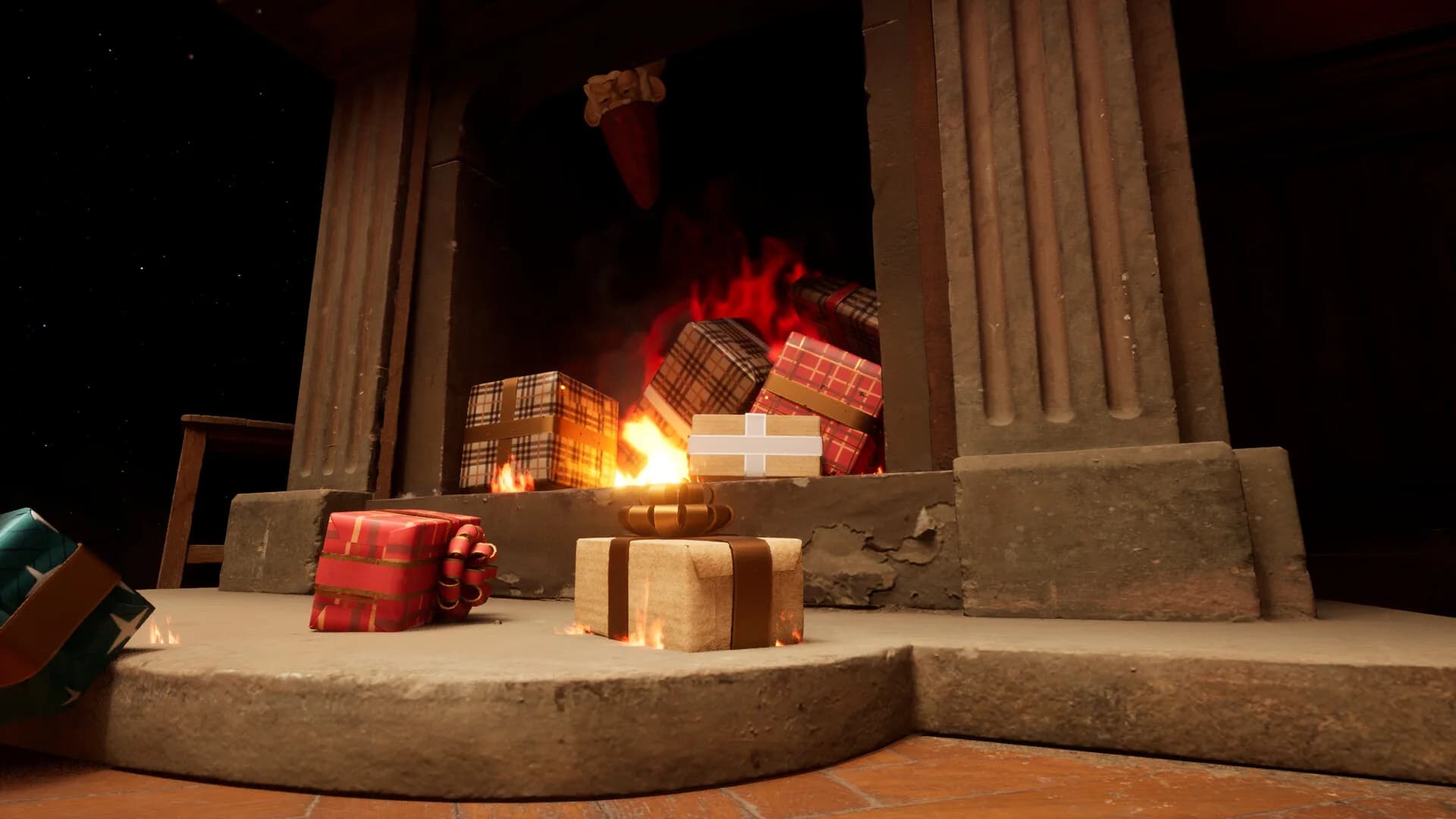 Unwanted Xmas Gift Burning Simulator görsel 5