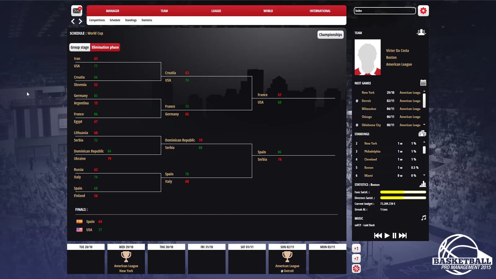 Basketball Pro Management 2015 görsel 5
