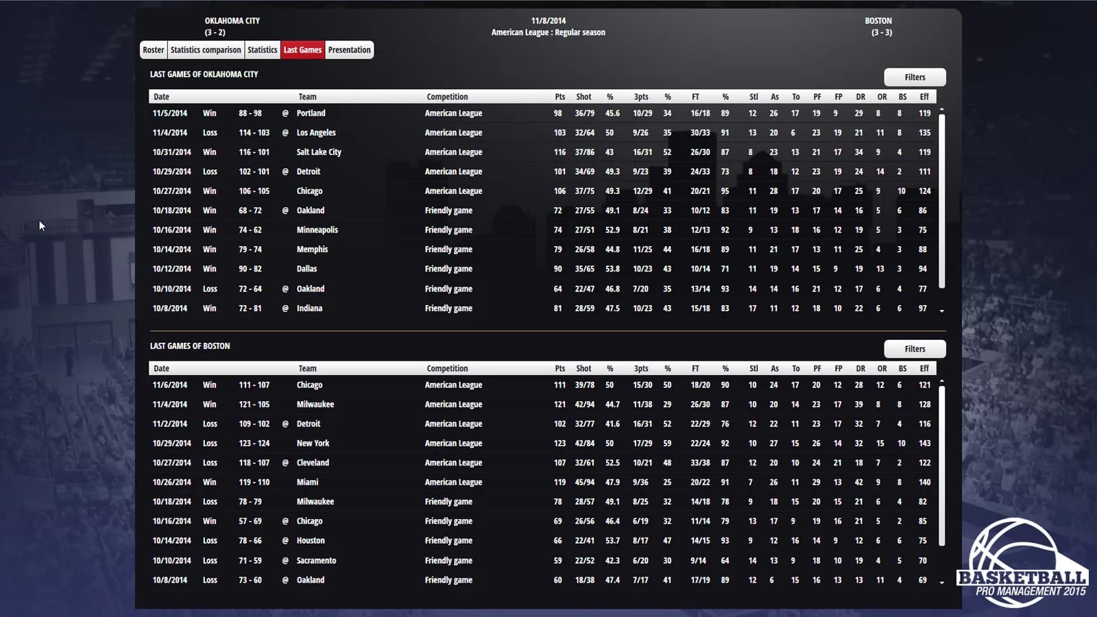 Basketball Pro Management 2015 görsel 7