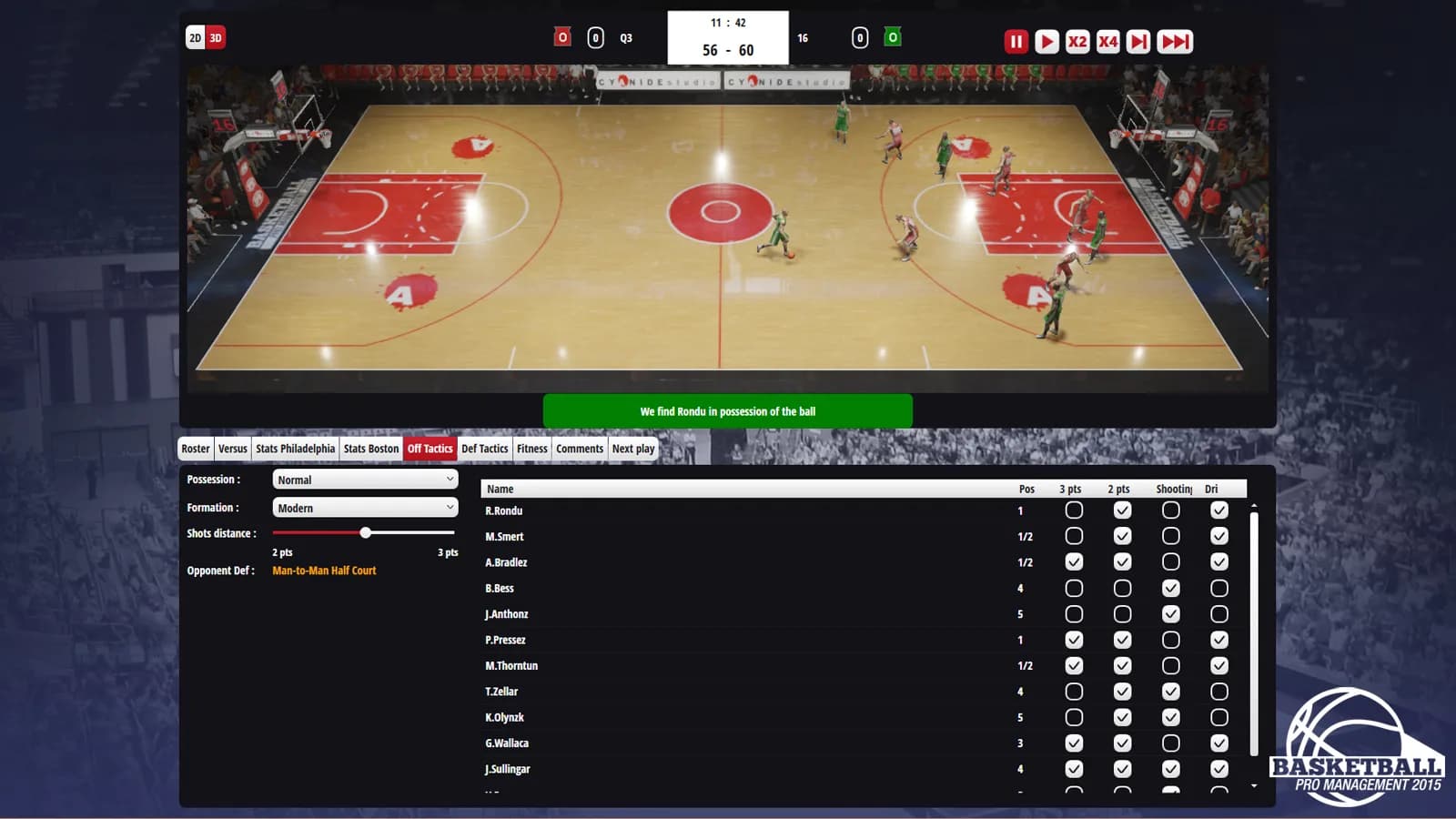 Basketball Pro Management 2015 görsel 8